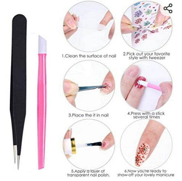 Christmas Nail Decals Art Sticker, KINGMAS 5 Sheet Self-Adhesive DIY - Picture 7 of 7